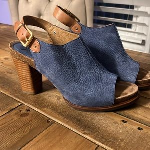 Sofft Suede Blue Slingback Sandal size 10M